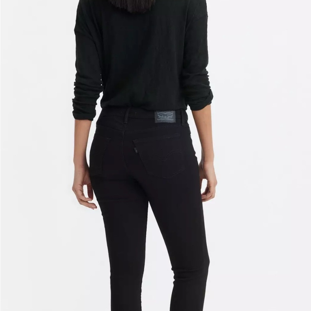 Levi's Black Skinny Jeans Stretch Denim - Picture 2 of 5